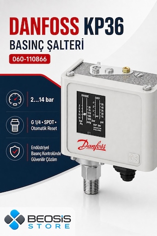 Danfoss 060-110866 Kp36 2/14 Bar Presostat