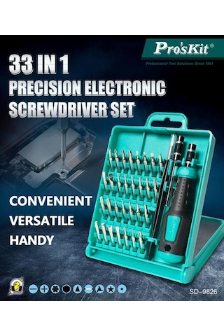 Proskit Sd-9826 33 İn 1parça Tornavida Bit Set