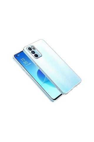 Oppo Reno 6 4G Kılıf Şeffaf Ince Ve Esnek Süper Silikon Kılıf Renksiz