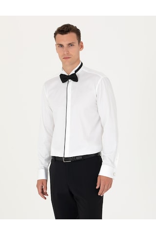 Pierre Cardin Erkek Beyaz Smokin Gömlek 50277130-vr013 Beyaz