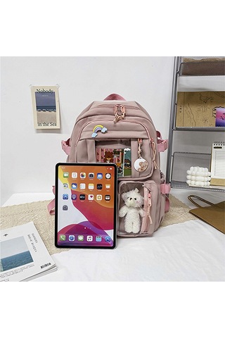 Treasure E Dake 2022 Kadın Sırt Çantaları Su Geçirmez Naylon Çok Renkli