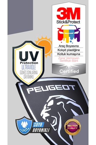 Peugeot Çamurluk & Ayna Altı Yeni Nesil Aslan Logo