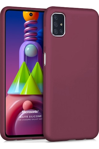 Microsonic Matte Silicone Samsung Galaxy Uyumlu M51 Kılıf