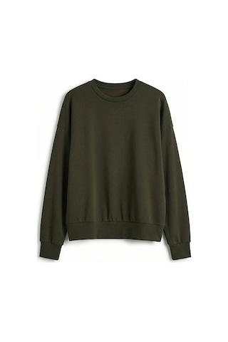 Lc Waikiki Haki Soft Touch Oversize Kadın Sweatshirt