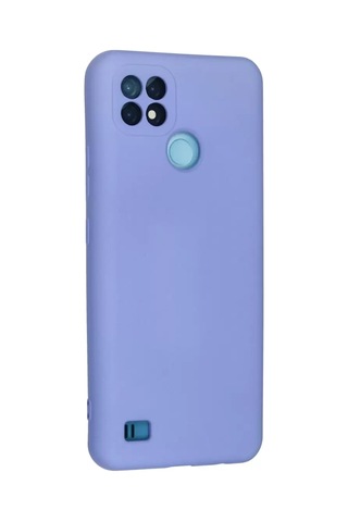Mey Najmaddin Realme C21 Kılıf Nano İçi Kadife Silikon - Lila Najmaddin Diğer