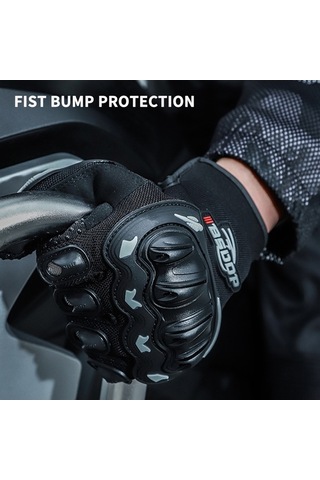 Novahub Bsddp Motosiklet Eldiveni - Nefes Alabilir, Darbeye Dayanıklı, Kaymaz Avuç İçi, Ayarlanabilir Bant, Siyah M, Kullanıcı Dostu Tasarım