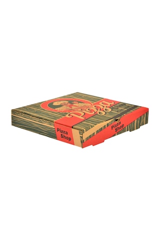 Miyo Ambalaj Pizza Kutusu  Oluklu Karton Baskıl 36 CM 100'lü 36 x 36 x 4 CM