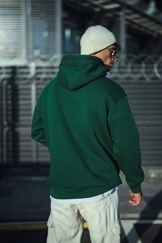 Mbb E-ticaret Erkek 3 İplik Pamuklu Kapüşonlu Basic Sweatshirt Hoodie - Haki