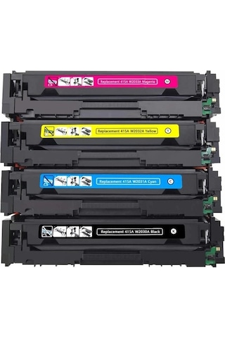 Eko Kartuş Hp Color Laserjet Pro M479DW (CF415-W2030A) -CRG055 Set (Chipsiz) Uyumlu Toner