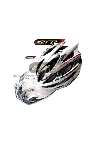 Rectus Yetişkin Bisiklet Kaskı Beyaz - 26 Beyaz - Siyah - Kırmızı