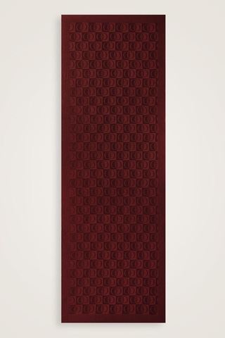 İmannooor Dama Desen Bordo Naia Pamuk Şal 70x200 Bordo-burdgundy