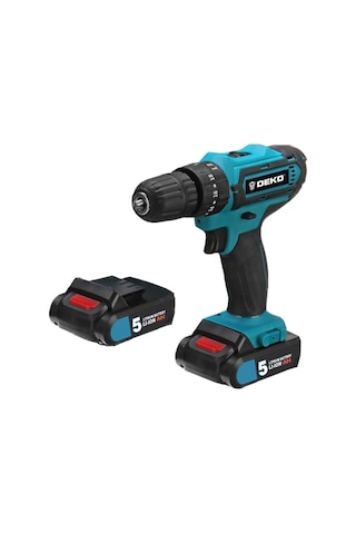 Deko 32V 5.0 Ah Li-ion Çift Akülü Vidalama + Uç Setli
