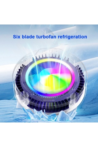 Pmr Sl-25 Cep Telefonu Soğutucu Rgb Işıklı, Kıskaçlı & Manyetik, Sessiz Güçlü Fan