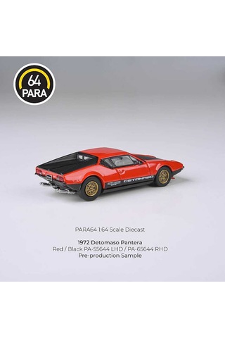 Para64 Detomaso 1972 Pantera Red Black Lights Down Lhd Pa-55644 Çok Renkli