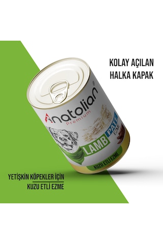 Anatolian Premium Kuzulu Ezme Yetişkin Köpek Konservesi 24 X 400 G