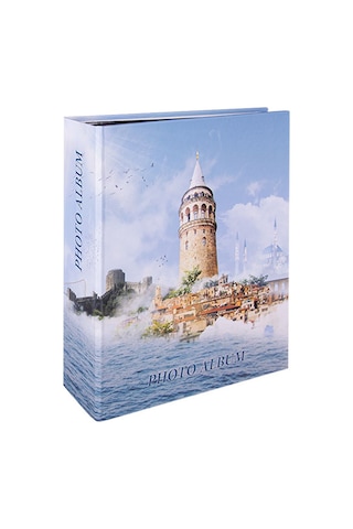 Rabsev RS306 Fotoğraf Albümü 10x15cm 200 Fotoğraf Kapasiteli İstanbul Desenli Lüks Albüm
