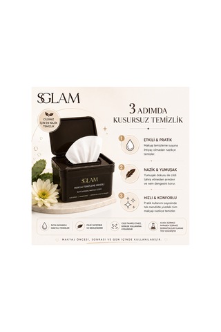 S'glam Makyaj Temizleme Mendili - Makeup Removıng Wıpes 30pcs
