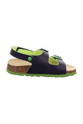 Superfit 0-600124 Erkek Çocuk Lacivert/Yeşil Mantar Sandalet Lacivert