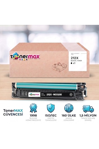 Hp 212x W2120x Siyah Uyumlu Toner - Çipli / Color Laserjet Enterprise M554 / M555 / Mfp M578
