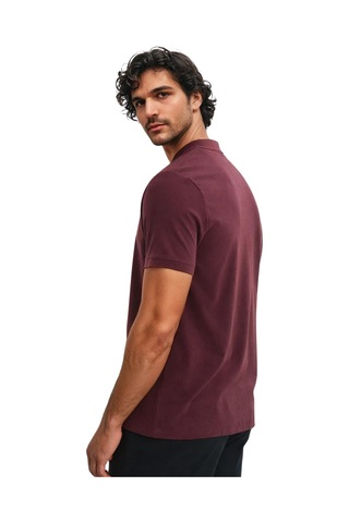 Ar-ma Erkek Battal Büyük Beden Basic % 100 Pamuk Pike Polo Yaka Tişört Y29374870302 Bordo