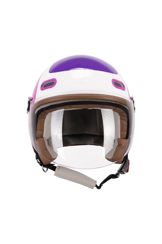 Cgm 191g Pix Sprint Viola Fucsia Fluo Lunga Açık Kask Beyaz-pembe-mor