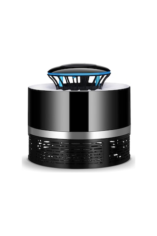 Kosona Ev İçi Usb Led Işılıklı, Kimyasız 20 M² Etki Alanlı Siyah Küçük Boy Örümcek Avlama Lambası