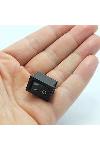 Yükseltici Anahtarı 2 Pin Siyah 3A - 250V (TK 91)