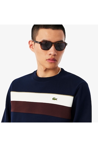 Lacoste Sh5498 Erkek Sweatshirt Lacivert