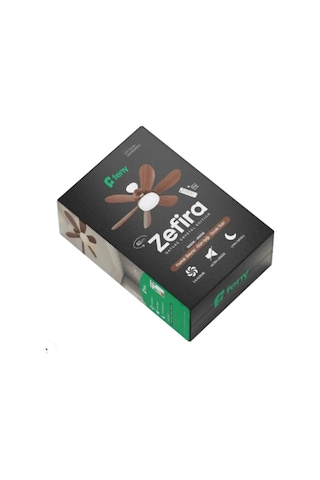 Feny Fn-f84 Zefira 3 Kademe Ultra Sessiz Uyku Mod 3000k-6500k Kristal Led Tavan Vantilatörü Kumanda