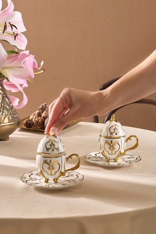 Karaca Faberge Egg 2 Kişilik Kahve Fincan Takımı 90 Ml Renkli