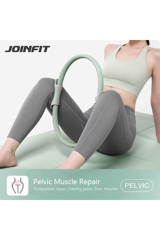 Joinfit Pilates Çemberi Gri - Kaydırmaz Yumuşak Tutamaç