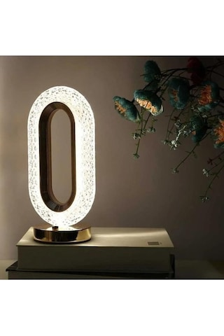 Maoyaya Lw-20 Şarjlı Kristal Elmas Dokunmatik Romantik Led Akrilik Masa & Gece Lambası Beyaz