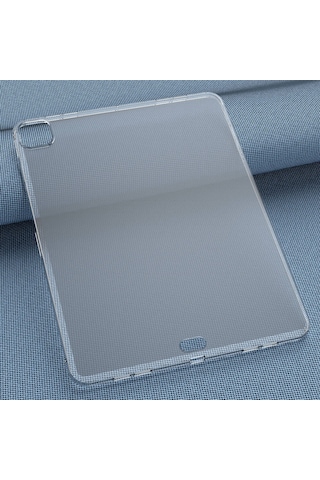 Apple Uyumlu iPad  Pro 11 2025 M5 Kılıf Mkst Tablet Süper Silikon Kapak - Şeffaf Tablet Kılıfı