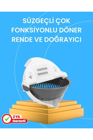 Çok Fonksiyonlu Dilimleyici Ve Süzgeçli Mutfak Atı