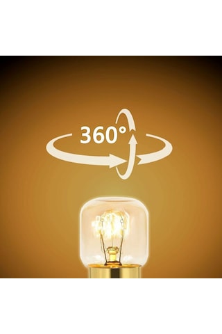 3'lü Paket 25w Kısılabilir Fırın Lambası, E14 T22, 25w Akkor Ampul, Y