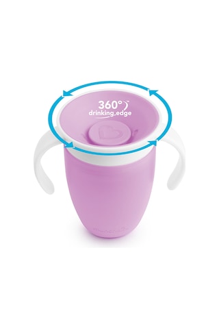 Munchkin Mucize 360° Alıştırma Bardağı 6 Ay+ 207 ML Mor