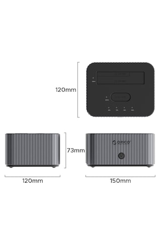 Orico It28e-c 2.5" Ssd/hdd - 3.5" Hdd & M.2 Nvme Dahili Disk Kutusu, 10gbps, 22tb+8tb Max. Destek, Klonlama, Alüminyum, Disk İstasyonu It28e-c