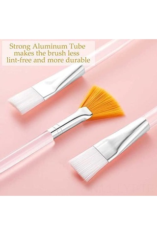 Youtek 20'li Profesyonel Fırça Seti - 8 Yelpaze Ve 12 Düz Uçlu Makyaj Fırçası