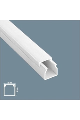 Mutlusan 25X25 Mm Yapışkan Bantlı Kablo Kanalı (10 Metre)