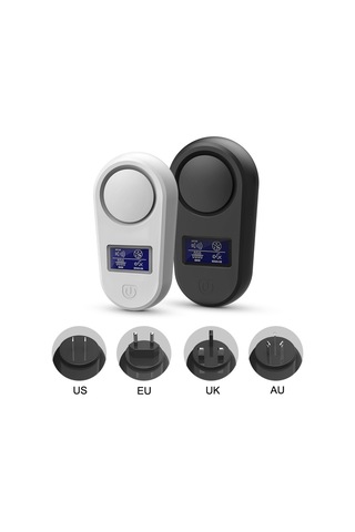 Yüksek Güçlü Ekran Ultrasonik Fare Kovucu Sivrisinek Kovucu Ev Akıllı Böcek Kovucu Au Fiş Beyaz , Boyut:fiş