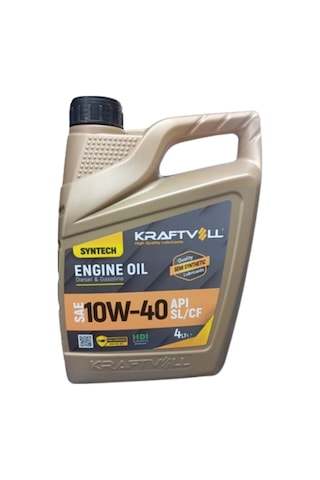 Kraftvoll Ecotech 10w-40 Api Sl/cf Sentetik Motor Yağı 4 L