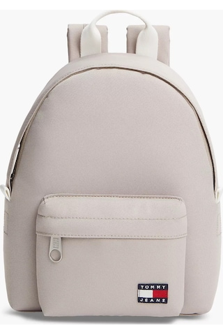 Tommy Hilfiger Kadın Marka Logolu Günlük Kullanıma Uygun Bej Sırt Çantası Aw0aw18648 Aep-13633 Bej