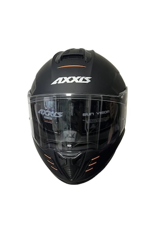 Axxis Hawk Full Face Güneş Vizörlü Motosiklet Kaskı Mat Siyah