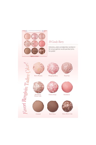 Dasique Mat Ve Işıltılı Renk Seçenekleri Sunan Far Paleti Shadow Palette 19 Candy Berry 19 Candy Berry