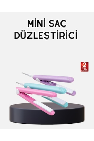 Seyahat Tipi Mini Saç Düzleştirici Seramik Kaplama, Hızlı Isınma, Kompakt Tasarım