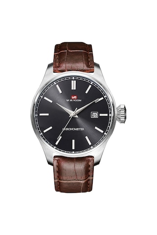 Va Va Voom VA2093 Erkek Saati Kahverengi Kordonlu