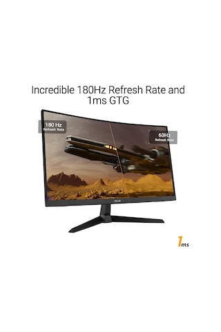 Tuf Gaming Vg27vq3b 27 1ms 180hz Freesync Adaptive Sync Curved Va Fhd Gaming Oyuncu Monitör Elmb Sync, 1ms, %90 Dcı