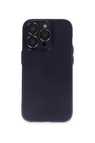 Apple İphone 14 Pro Max Kılıf Luko Lens Silikon - Siyah