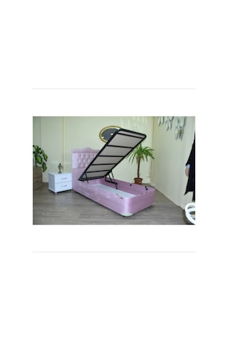 Baza Başlık TayTüyü  Pembe Model Silinir Kapitone başlık Metal Fırın Boya 120*200cm El Yapım