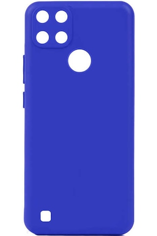 Noktaks - Realme Uyumlu Realme C21y - Kılıf Mat Soft Esnek Biye Silikon - Lila T19648 Lila